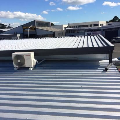 Outdoor AC compressor unit installation Harare Zimbabwe